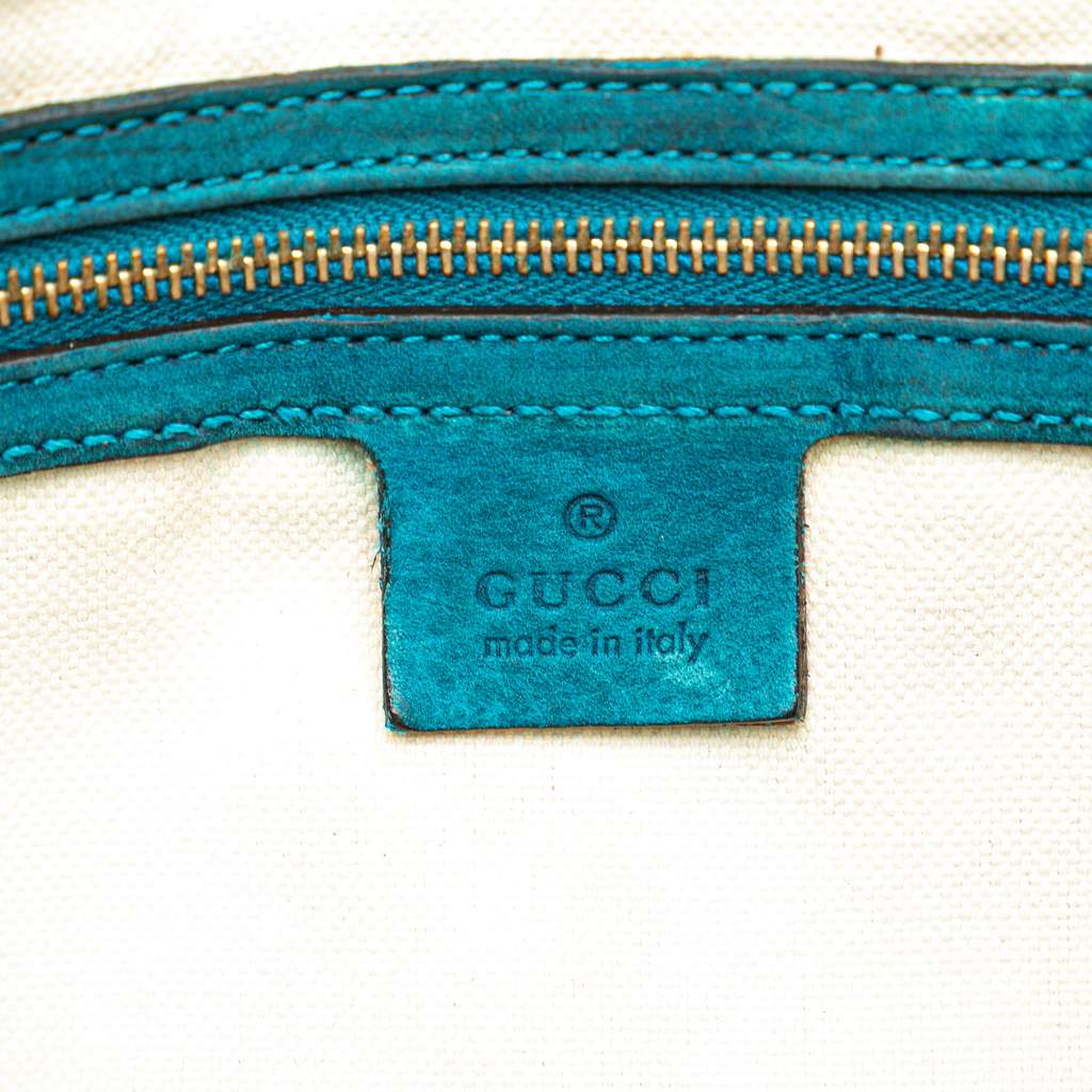 Gucci Medium GG Canvas Web Joy Boston Bag - Side view