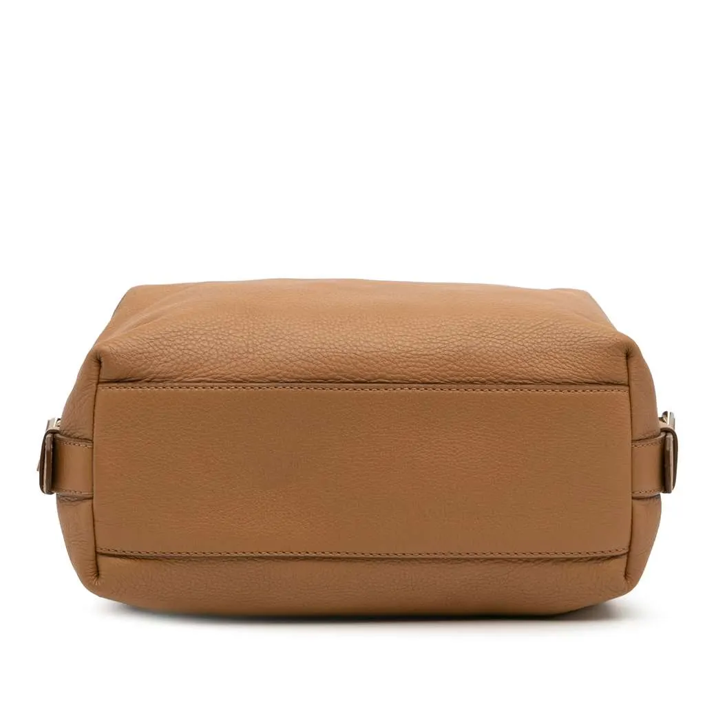 Givenchy Small Leather Nightingale Satchel Brown Leather Good - Inside View