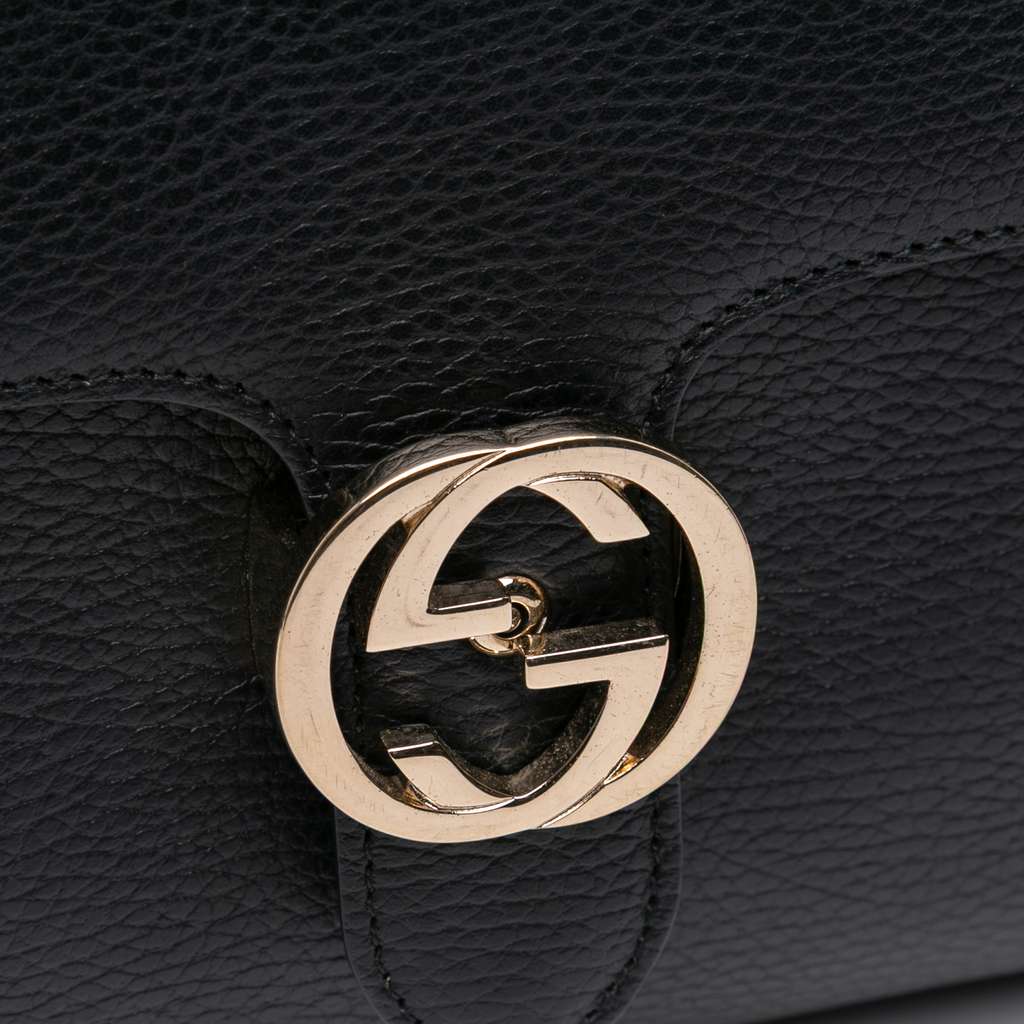 Gucci Medium Dollar Calf Interlocking G Satchel - Detail 2