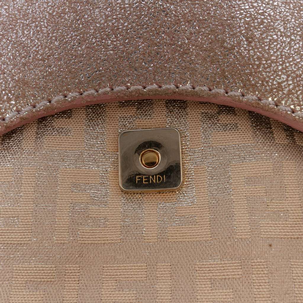 Fendi Zucchino Canvas Sweety Handbag - Side view