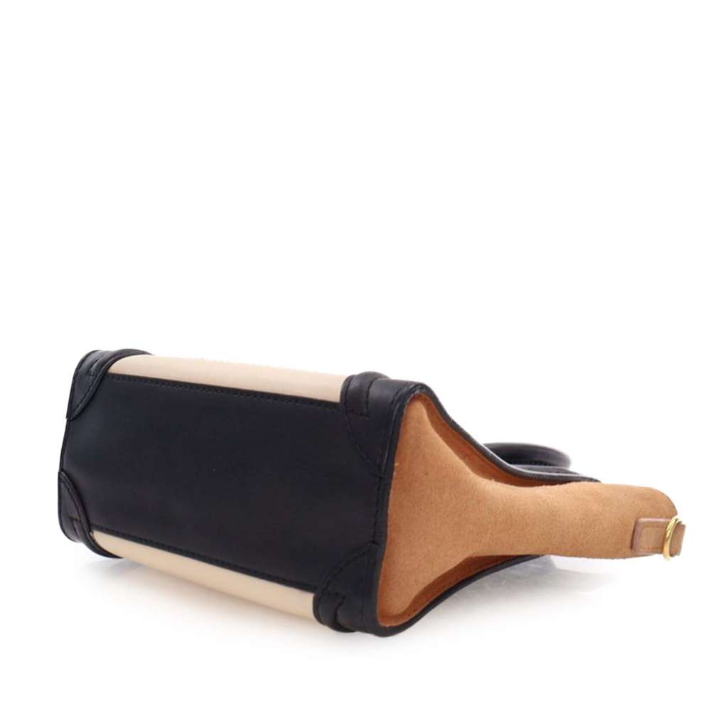 Celine Nano Tricolor Leather Luggage Tote - Detail 1