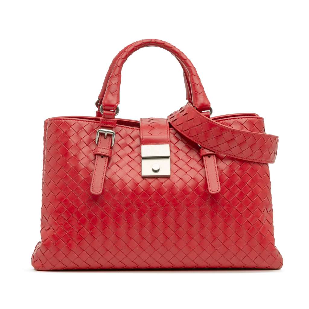 Bottega Veneta Small Nappa Intrecciato Roma Satchel