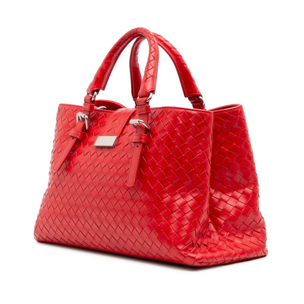 Bottega Veneta Small Nappa Intrecciato Roma Satchel - Back view