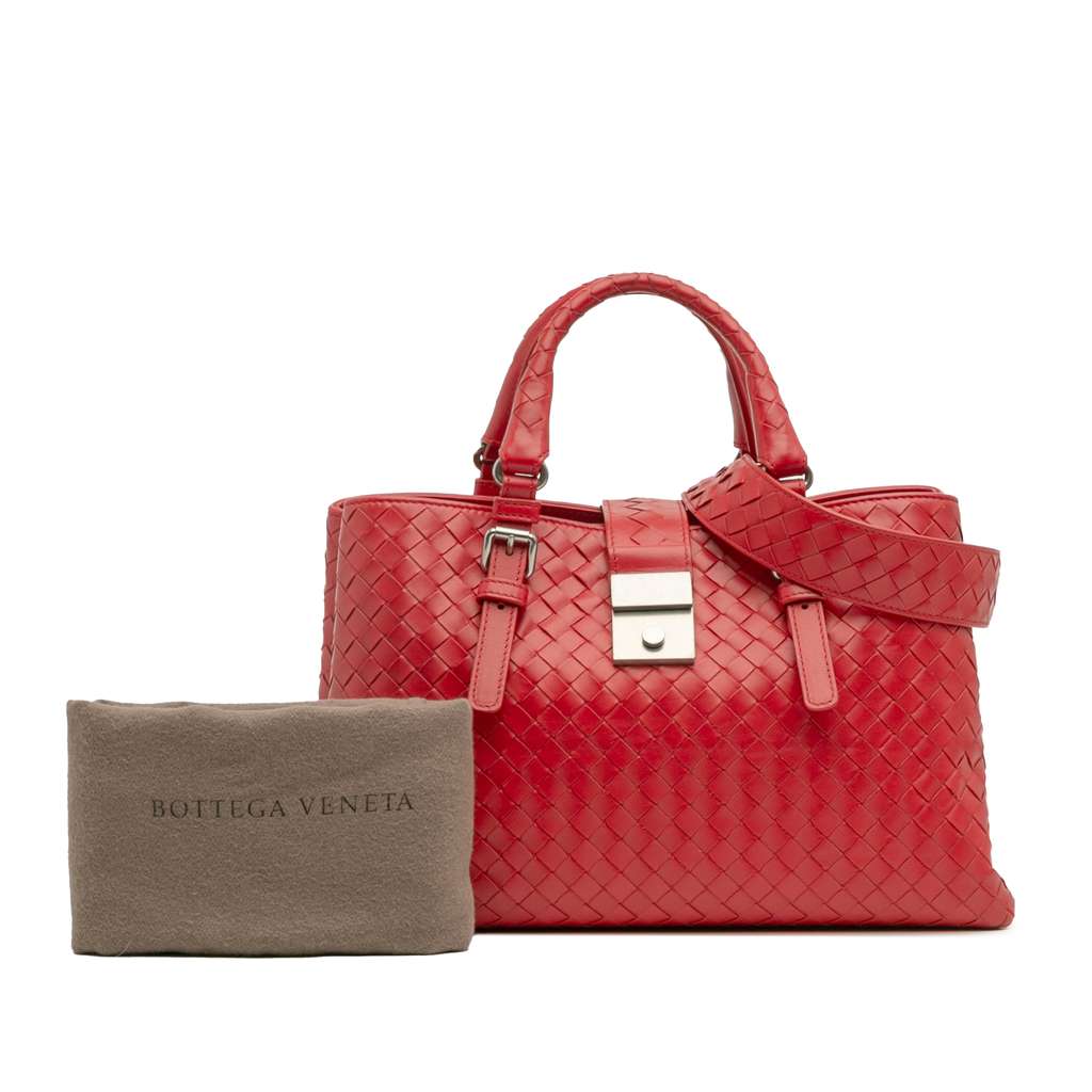Bottega Veneta Small Nappa Intrecciato Roma Satchel - Image 16