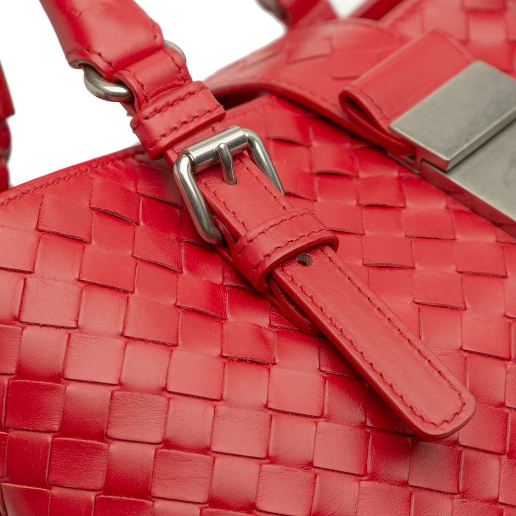 Bottega Veneta Small Nappa Intrecciato Roma Satchel - Image 11