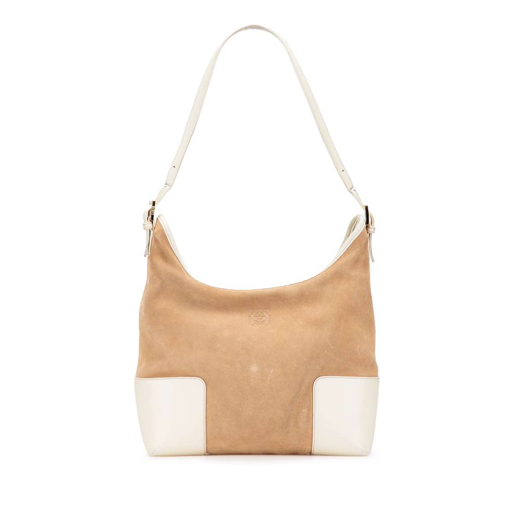 Loewe Suede Anagram Shoulder Bag