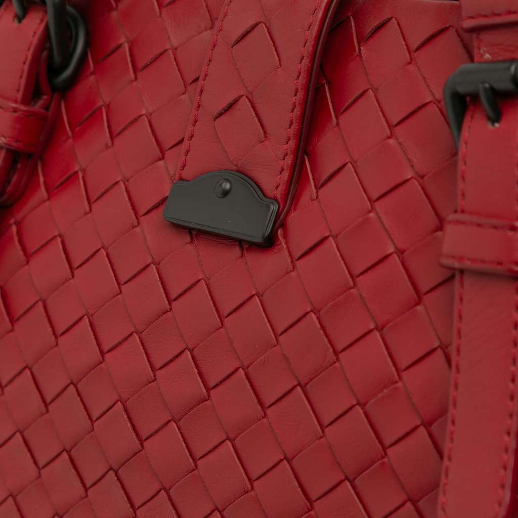 Bottega Veneta Small Nappa Intrecciato Roma Satchel - Image 12