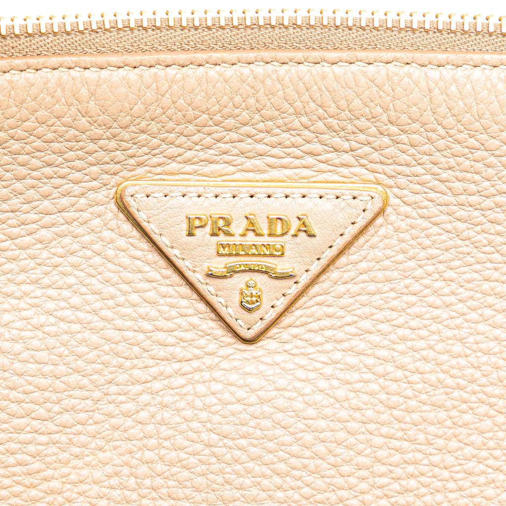 Prada Vitello Daino Zip Top Satchel - 5