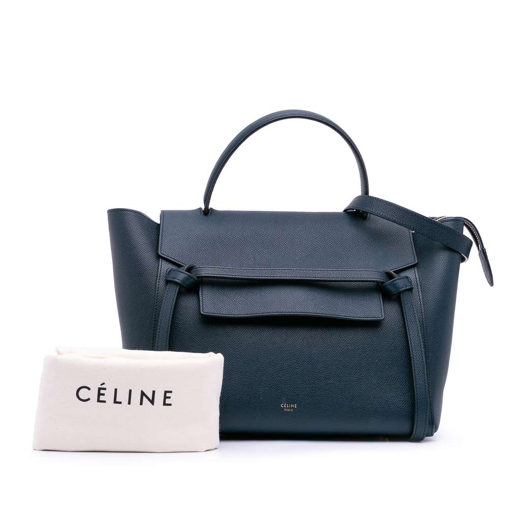 Celine Mini Grained Calfskin Belt Satchel - Image 15