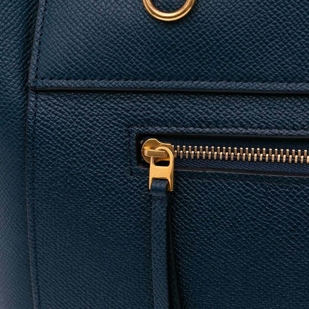 Celine Mini Grained Calfskin Belt Satchel - Detail 2