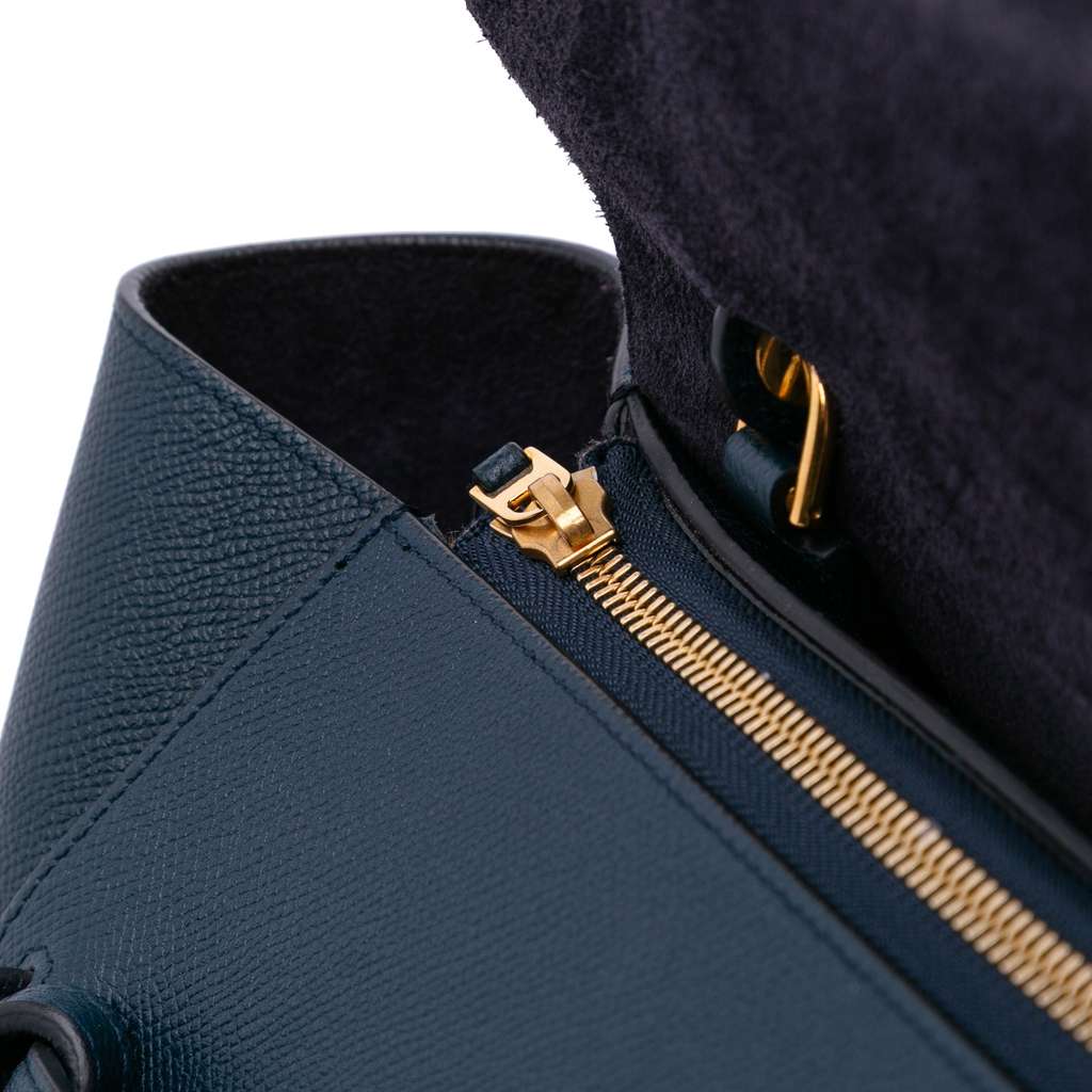 Celine Mini Grained Calfskin Belt Satchel - Image 10