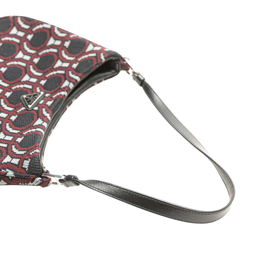 Prada Jacquard Knit Cleo Shoulder Bag - Image 12