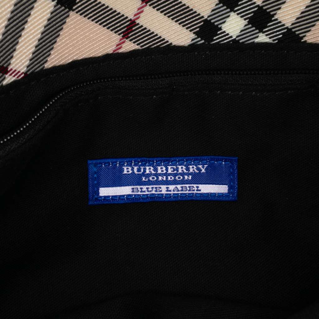 Burberry Nova Check Canvas Handbag - 5