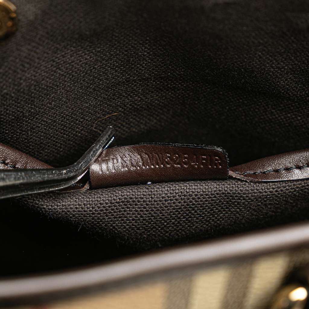 Burberry Haymarket Check Coated Canvas Tote - Detail 1