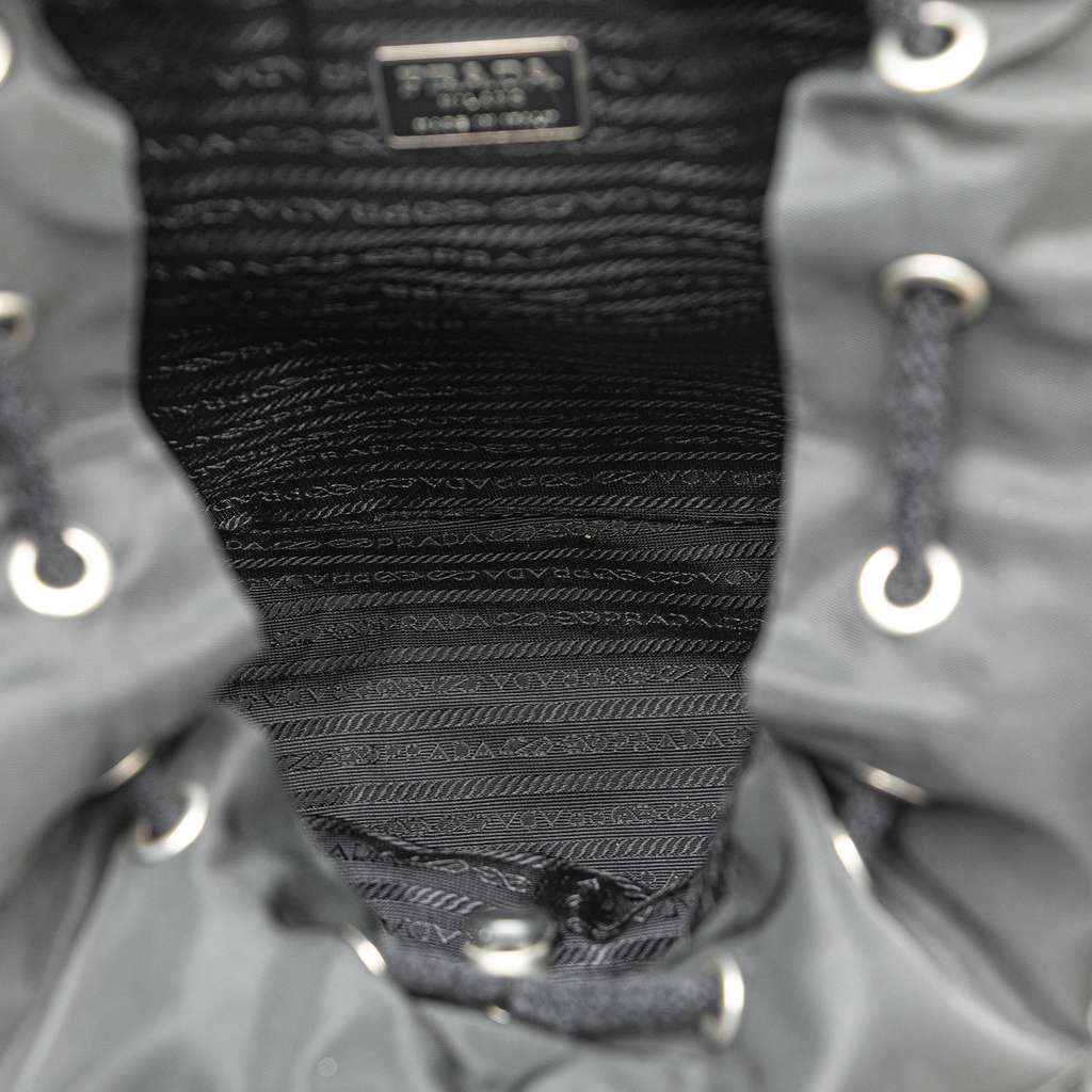 Prada Saffiano Trimmed Tessuto Backpack - 4