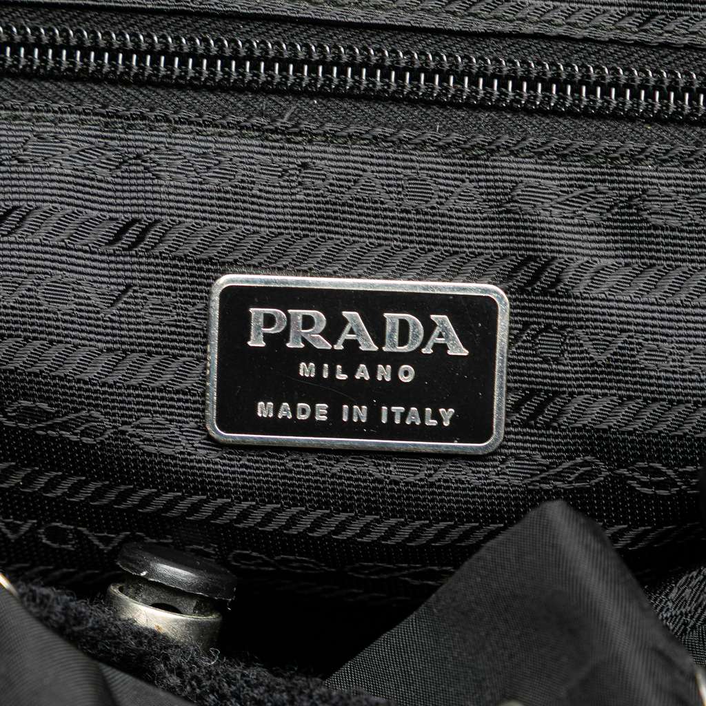 Prada Saffiano Trimmed Tessuto Backpack - 5