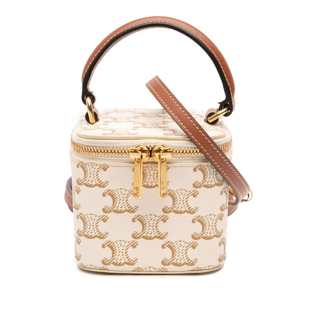 Celine Mini Triomphe Coated Canvas Vanity Case