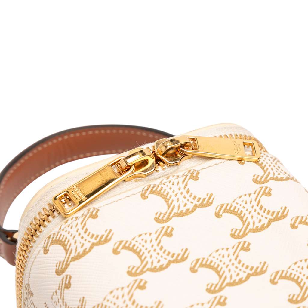 Celine Mini Triomphe Coated Canvas Vanity Case - Detail 1