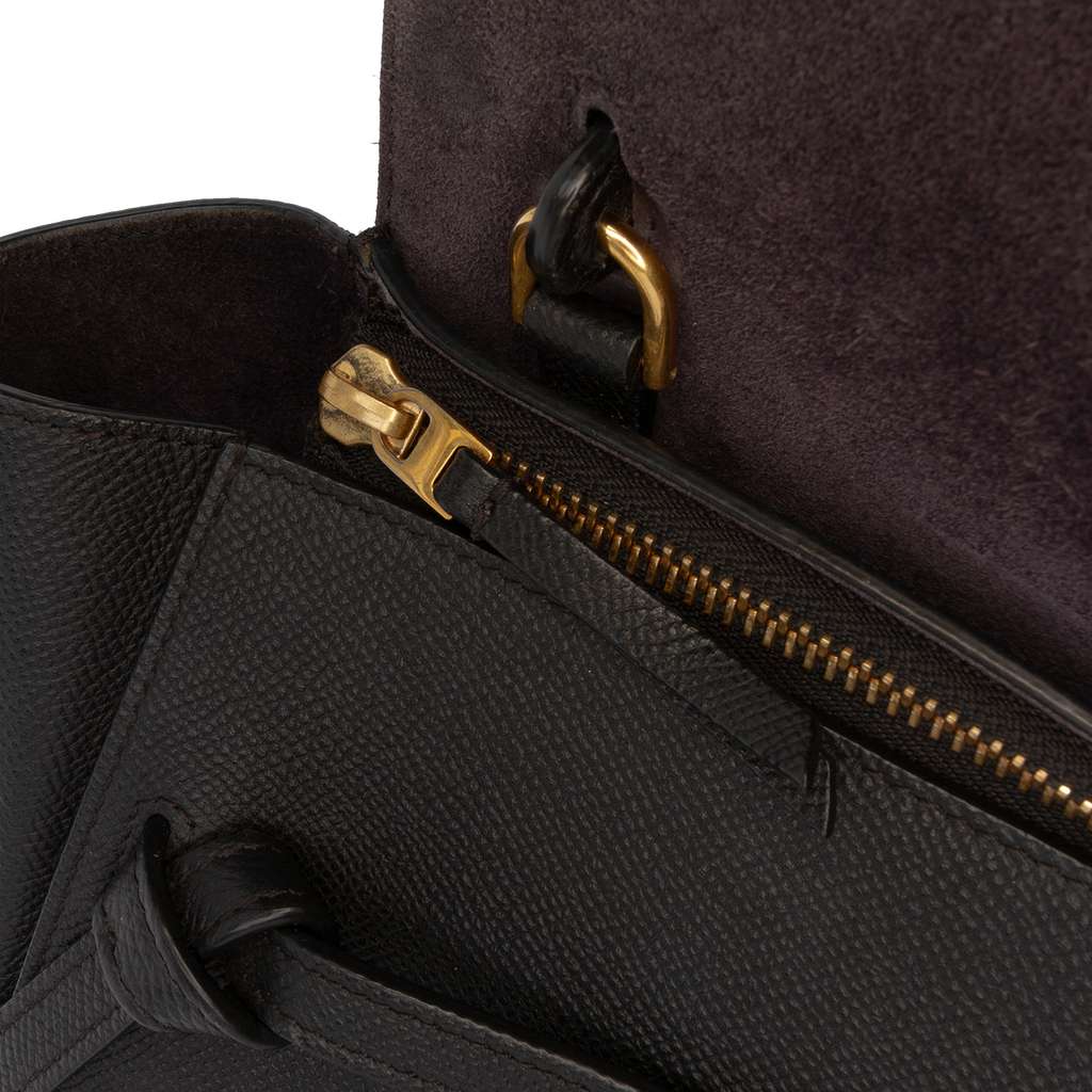 Celine Nano Grained Calfskin Belt Bag - Side view