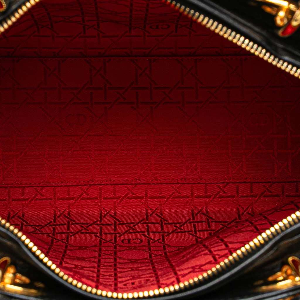 Dior Large Lambskin Cannage Lady Dior - 4