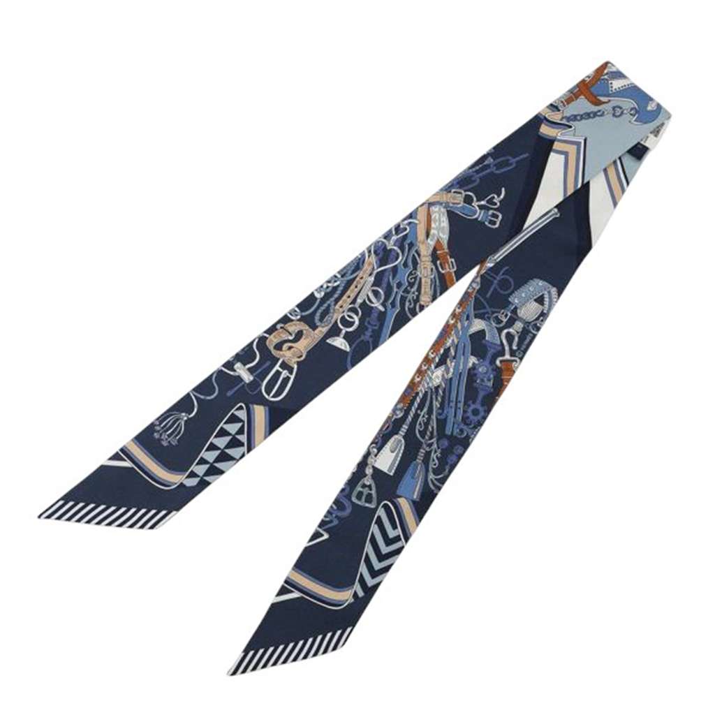 Hermès Saddlemaker's Bouquet Twilly Scarf - 3