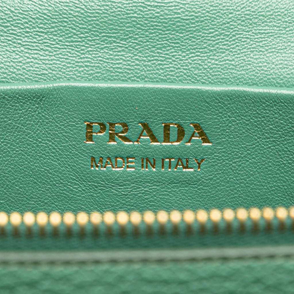 Prada Mini Vitello Daino Vanity Top Handle Bag - Side view