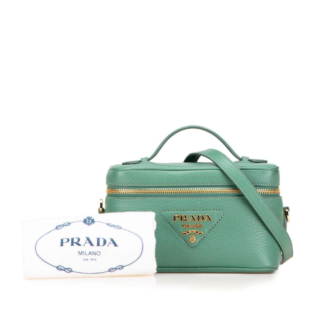 Prada Mini Vitello Daino Vanity Top Handle Bag - Image 12
