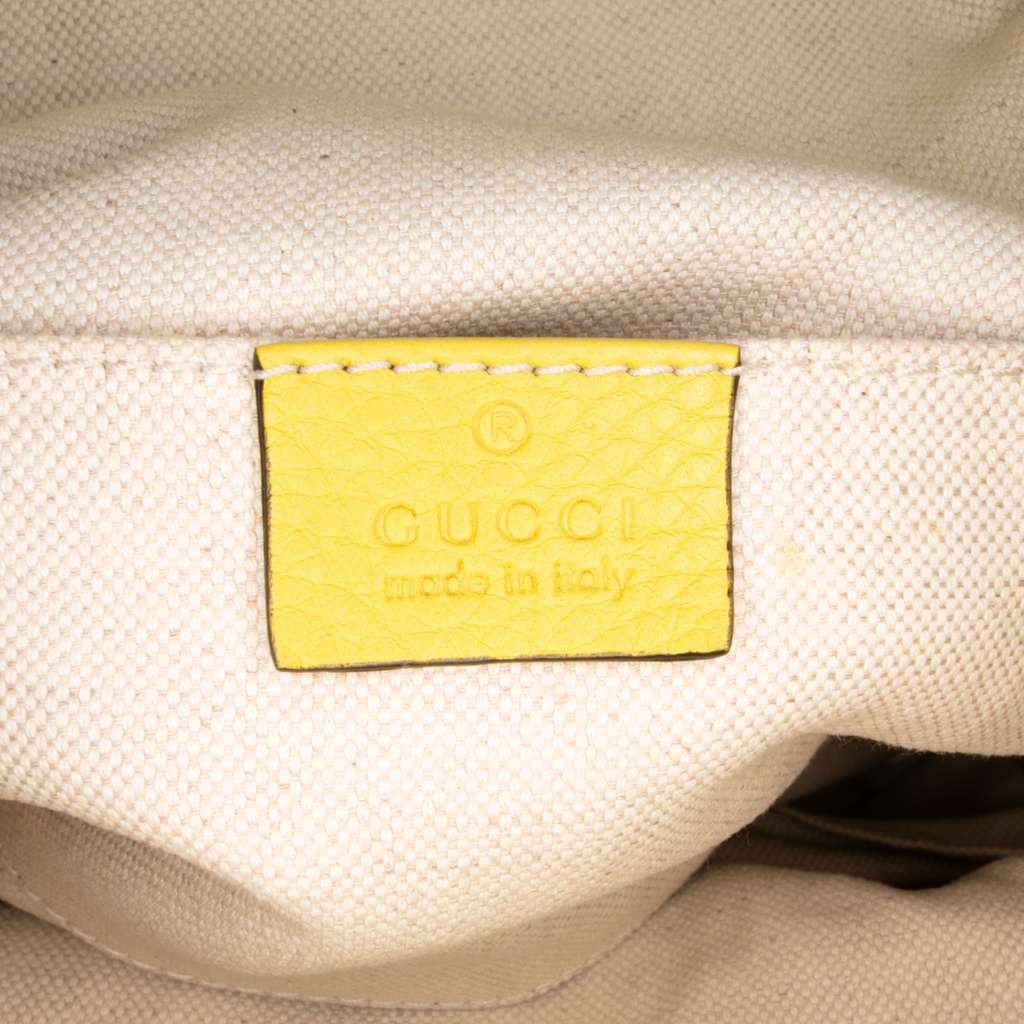 Gucci Leather Bamboo Tassel Backpack - Side view