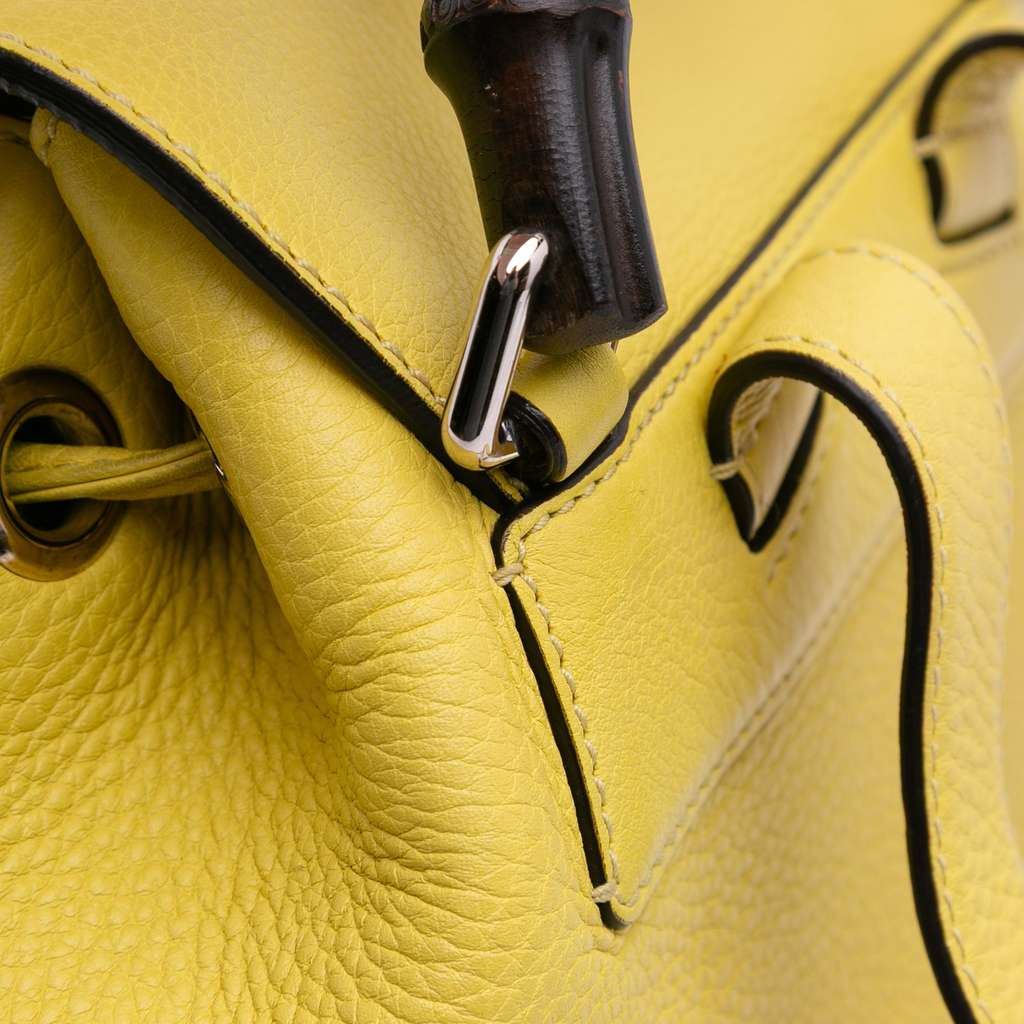 Gucci Leather Bamboo Tassel Backpack - Image 10