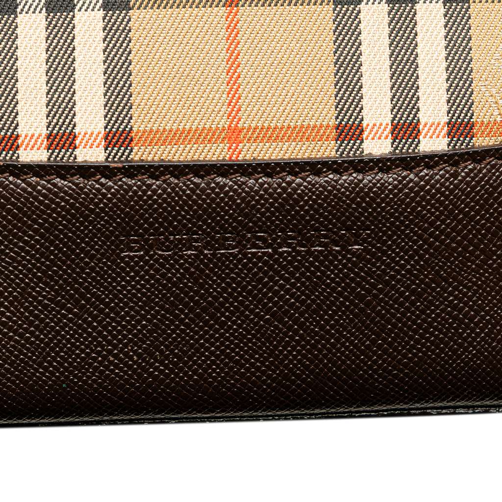Burberry Haymarket Check Canvas Handbag - Side view