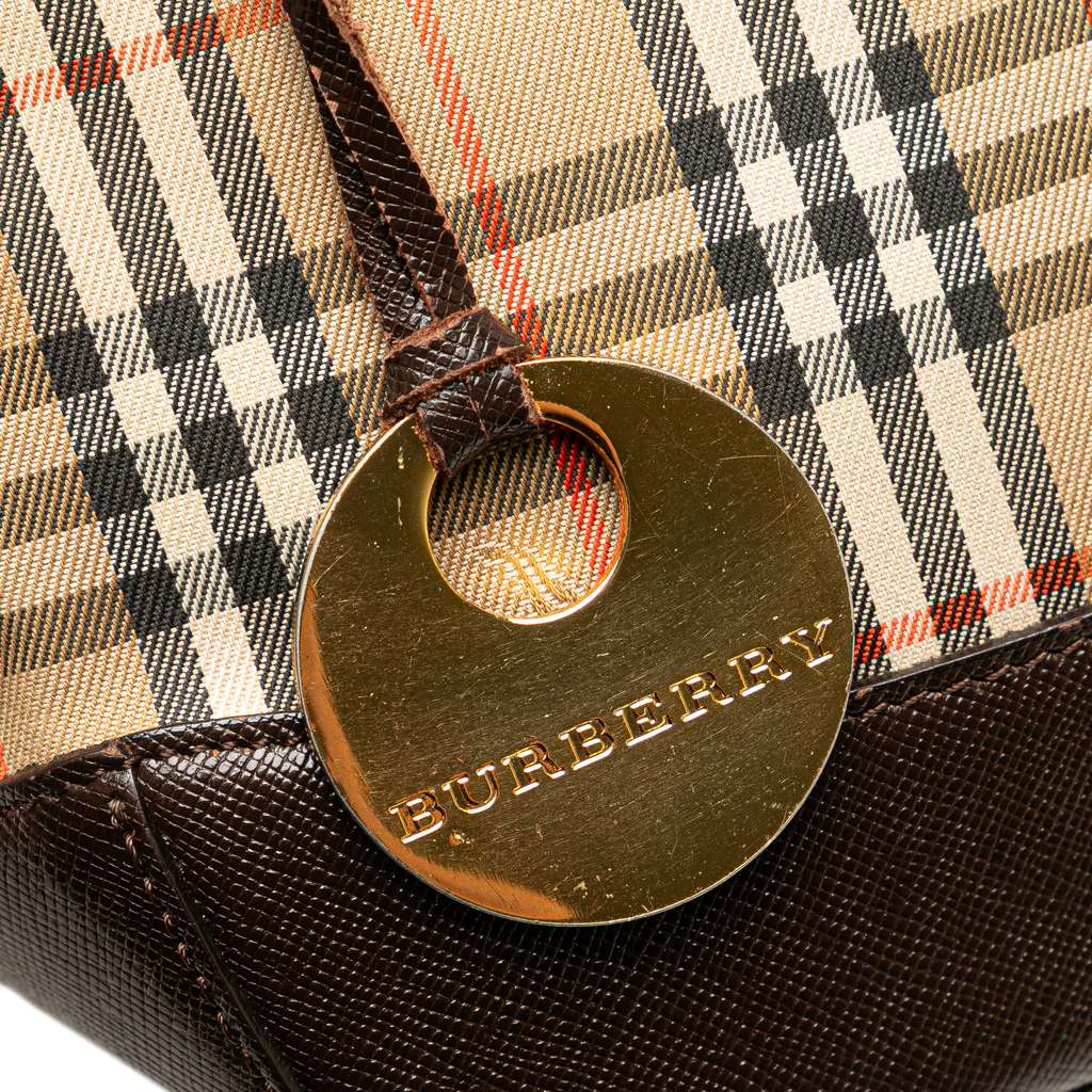 Burberry Haymarket Check Canvas Handbag - Detail 2