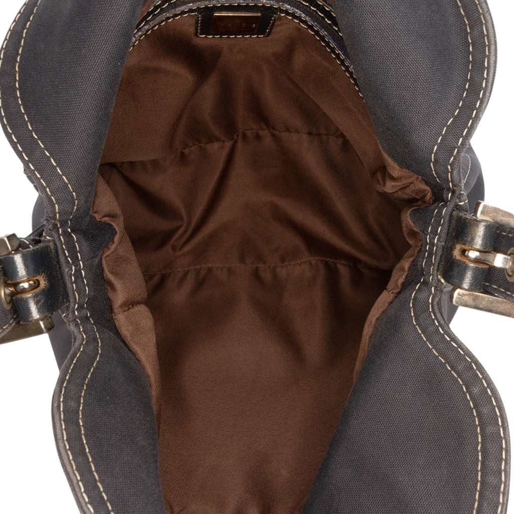 Fendi Canvas FF Marble Double Flap Shoulder Bag - 4