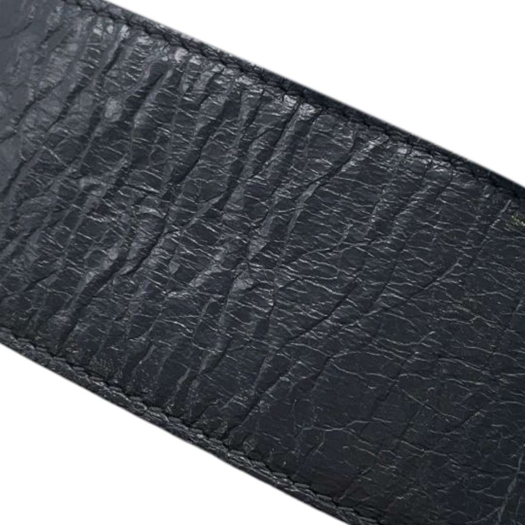 Balenciaga Leather Slap Wrap Bracelet - Side view