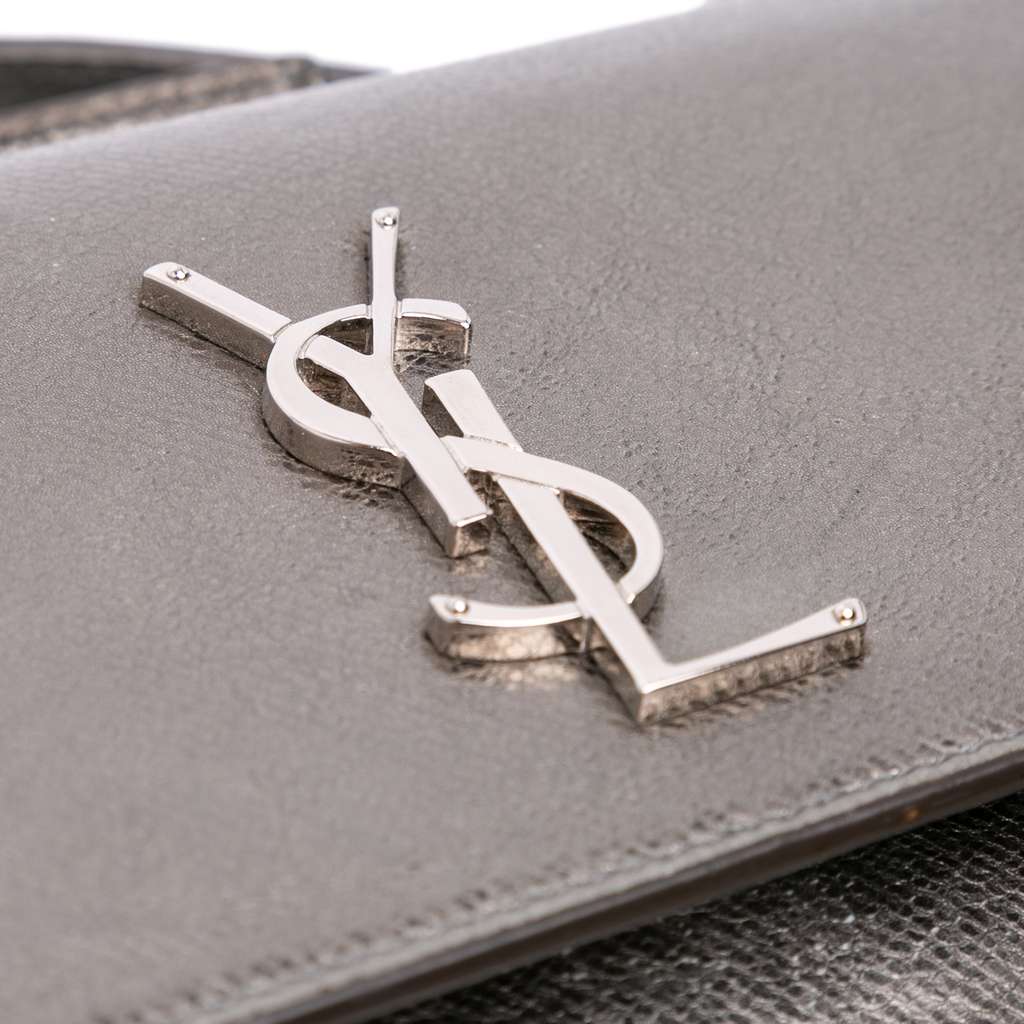 Saint Laurent Medium Metallic Leather Monogram Sunset Crossbody - Side view