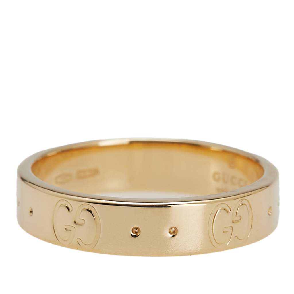 Gucci 18K Yellow Gold Icon Ring - Back view
