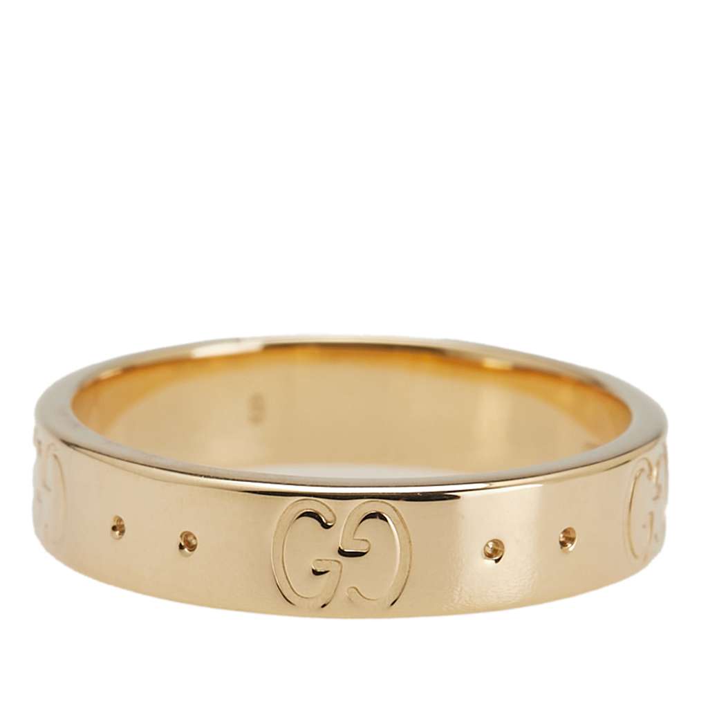 Gucci 18K Yellow Gold Icon Ring - Image 6