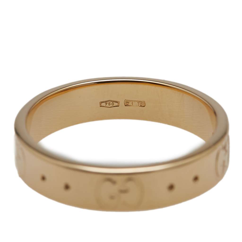 Gucci 18K Yellow Gold Icon Ring - Detail 1