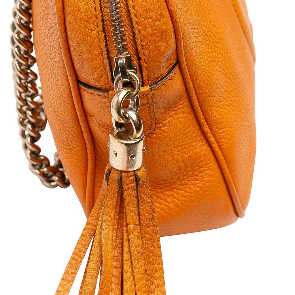Gucci Leather Soho Chain Zip Shoulder Bag - Detail 2