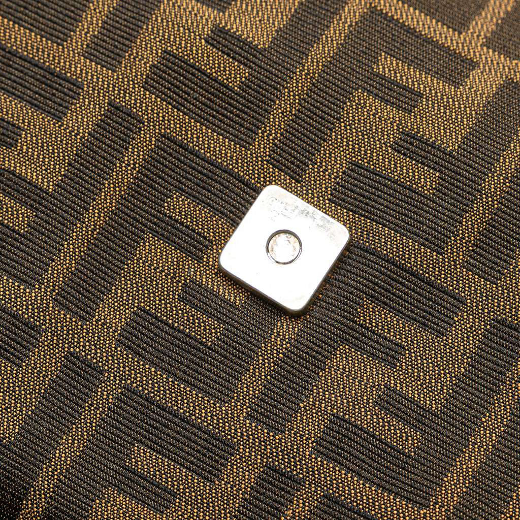 Fendi Large Zucca Canvas Selleria Linda Handbag - Image 10