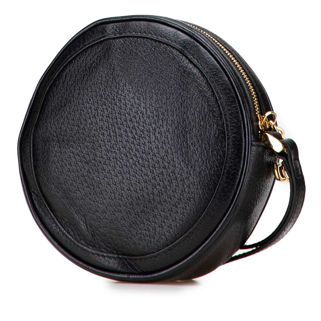Gucci Leather Web Ophidia Round Clutch - Back view