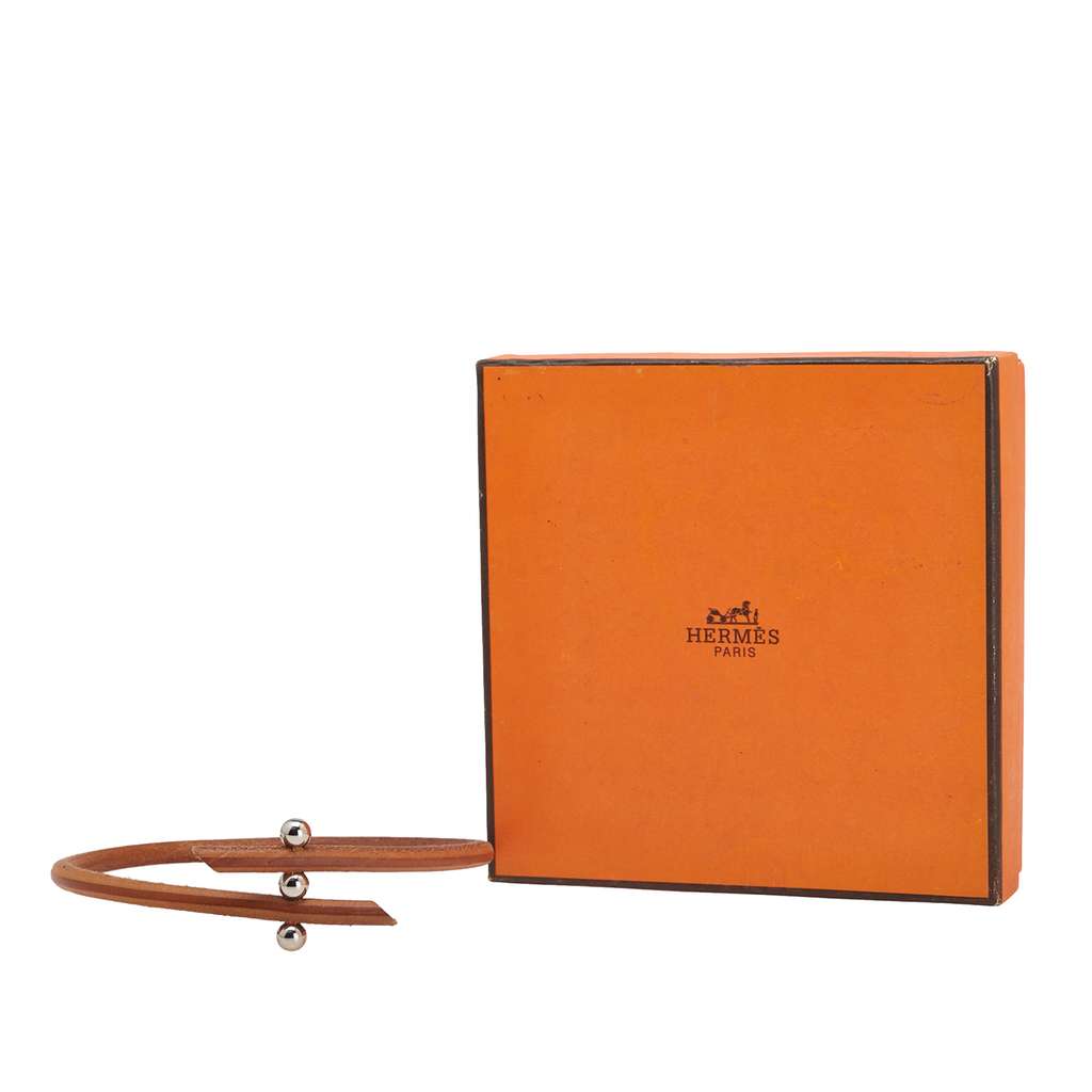 Hermès Leather Roulette Hill Choker - Side view