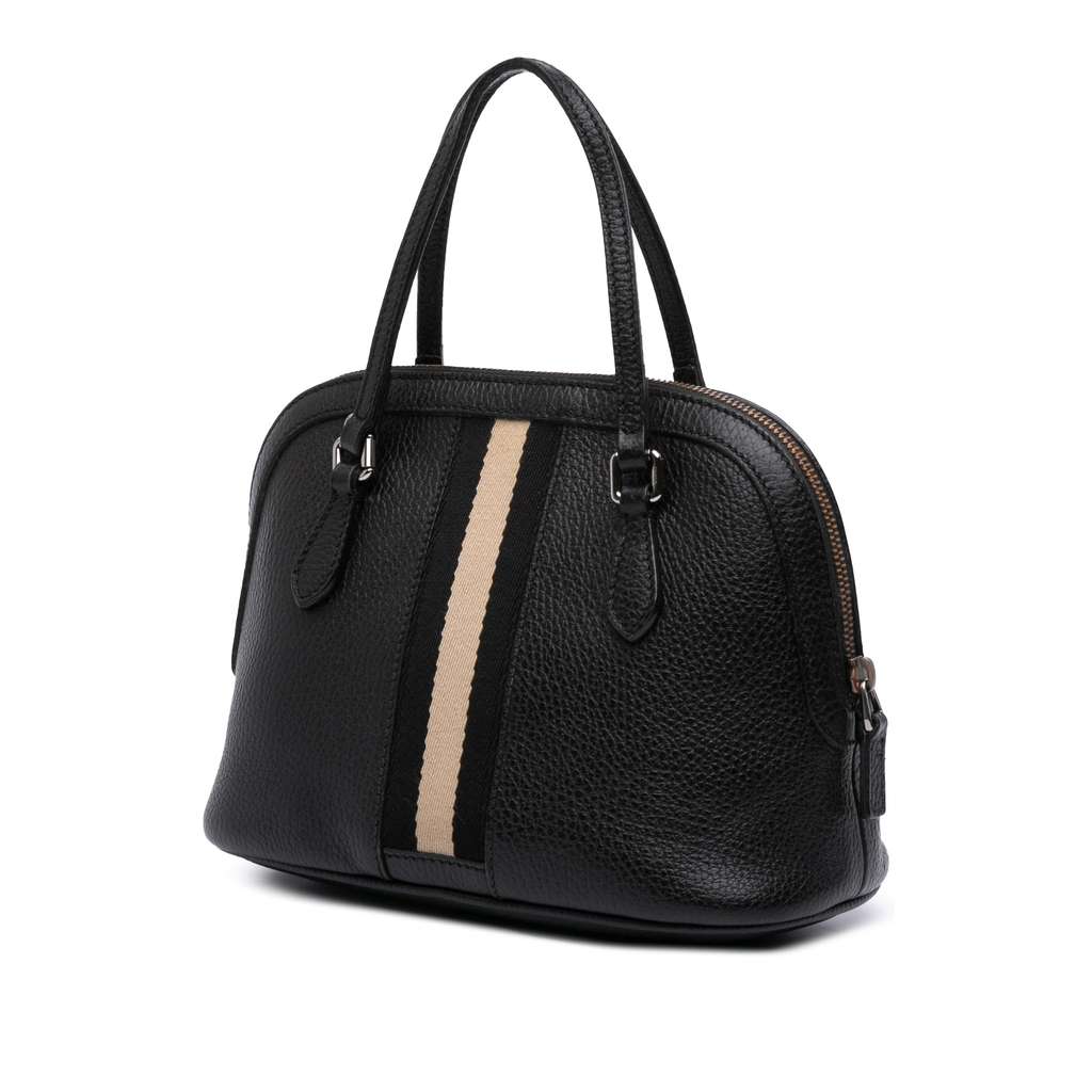 Gucci Mini Leather Web Dome Satchel - 2