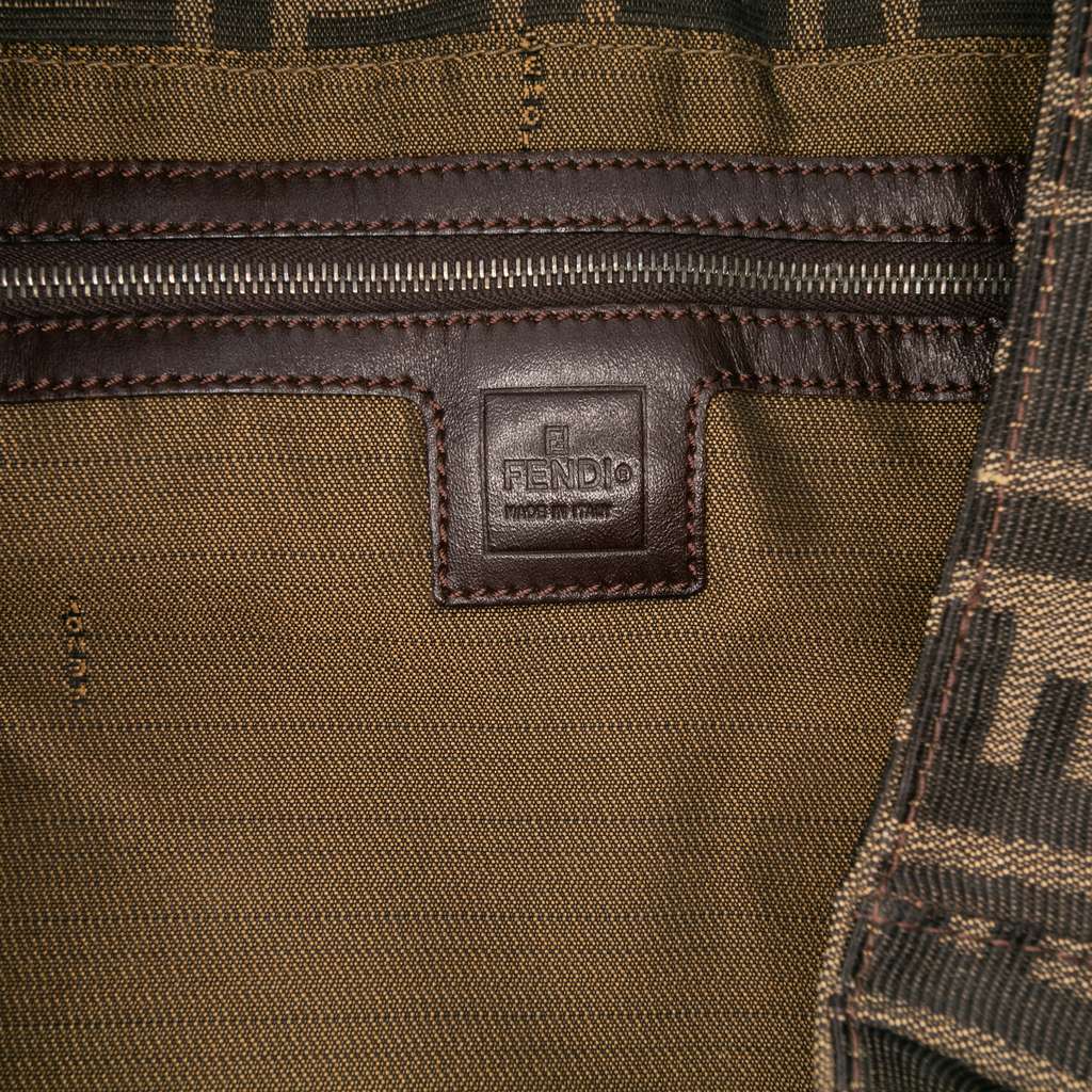 Fendi Large Zucca Canvas Twins Tote - Side view