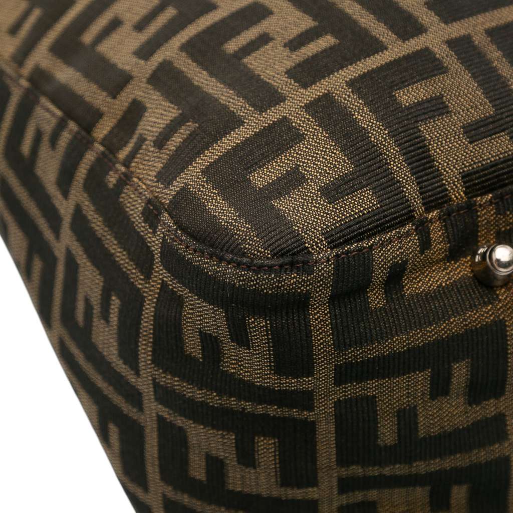 Fendi Large Zucca Canvas Twins Tote - Detail 2