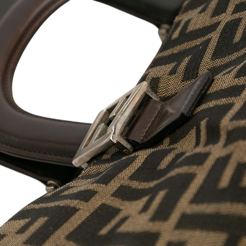 Fendi Large Zucca Canvas Twins Tote - Image 10