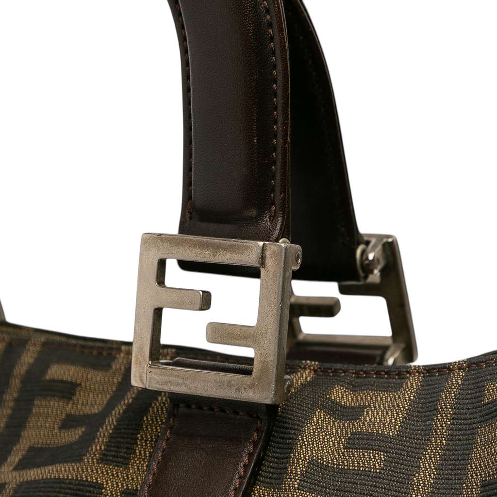 Fendi Large Zucca Canvas Twins Tote - Image 11