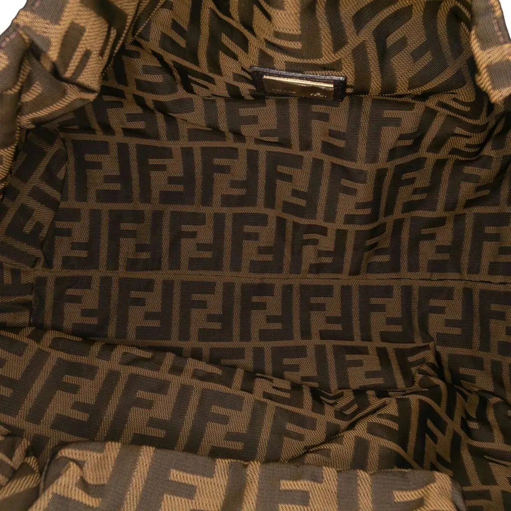 Fendi Nappa Nuvolata Spy Hobo Brown Leather Good - Model View