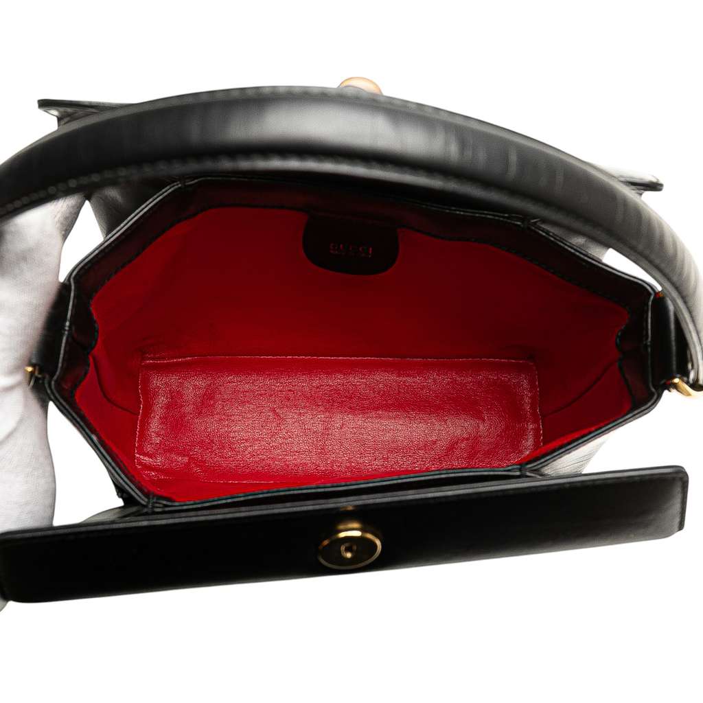 Gucci Leather Bamboo Satchel - 4