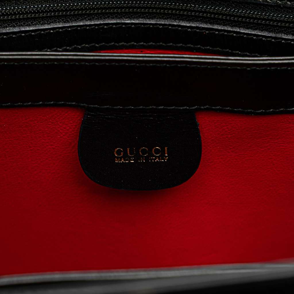 Gucci Leather Bamboo Satchel - 5