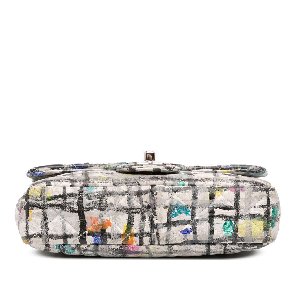 Chanel Mini Rectangular Calfskin Hand Painted Graffiti Flap - Image 6